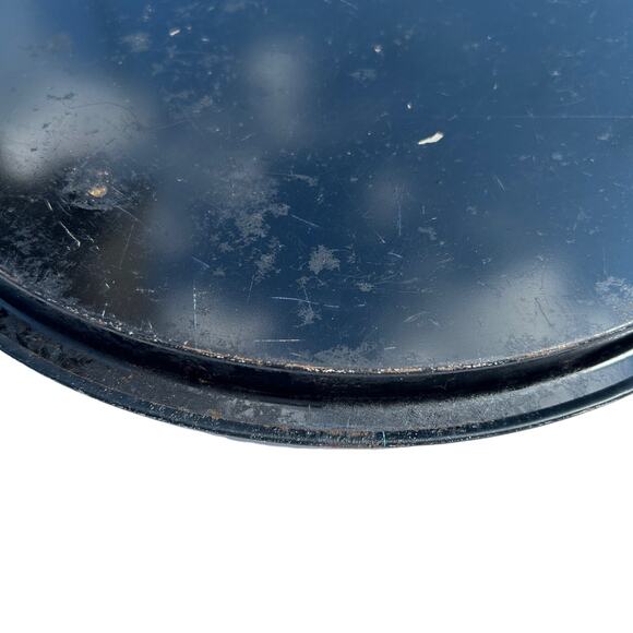 Vintage Massachusetts Souvenir Round Metal Serving Tray 11 Inch Mid Century - Picture 3 of 4